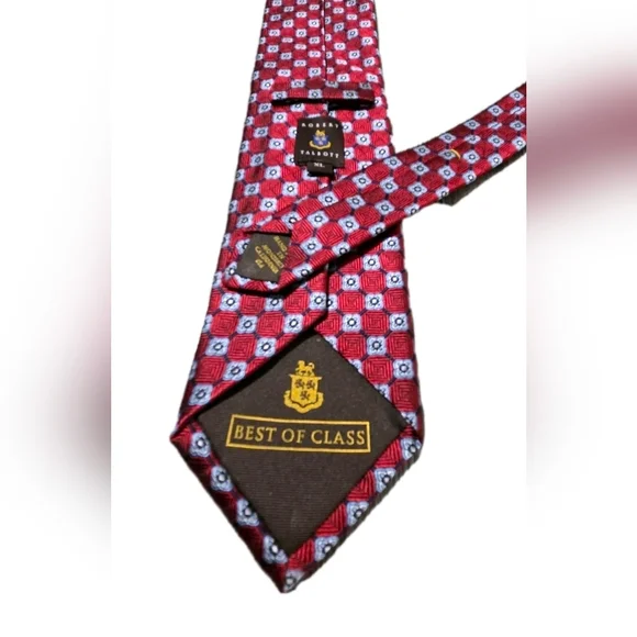 Robert Talbott Neck Tie Best of Class Geometric Mens 100% Silk Hand Made In USA. - Picture 3 of 8